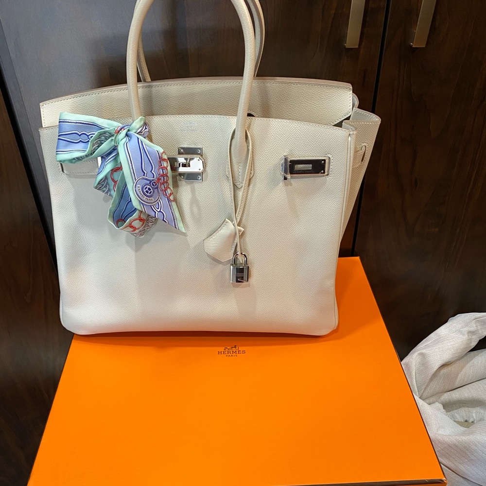 Hermes birkin off white beautiful bag very good condition